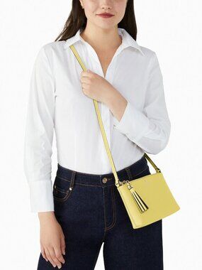 Kate Spade Ivy Street Amy Yuzu Jam Smooth Yellow Crossbody